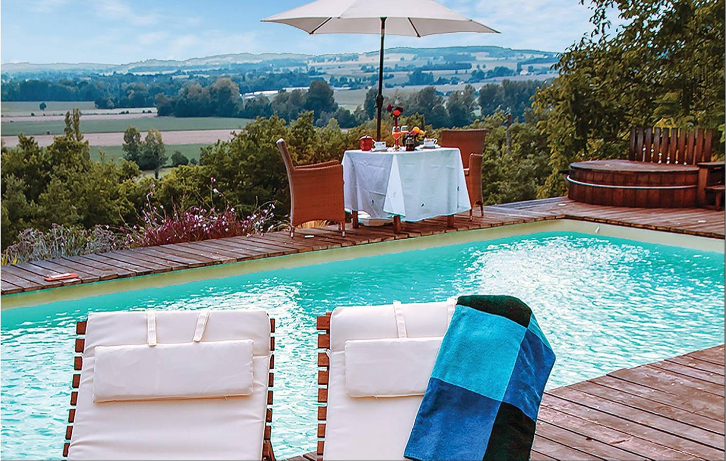 Appartement mit Pool in der Nähe von Panassac in Masseube, Gers