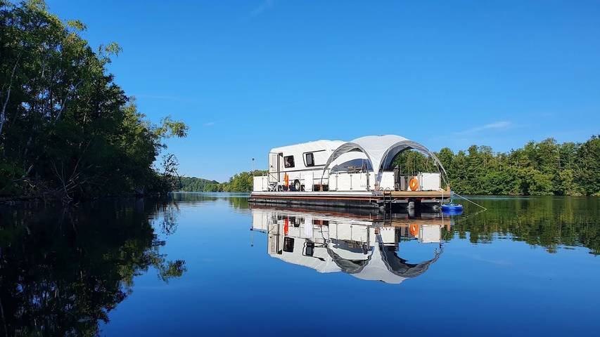 Wohnwagen für 4 Personen, mit Terrasse und Seeblick in Mecklenburg-Vorpommern - 3