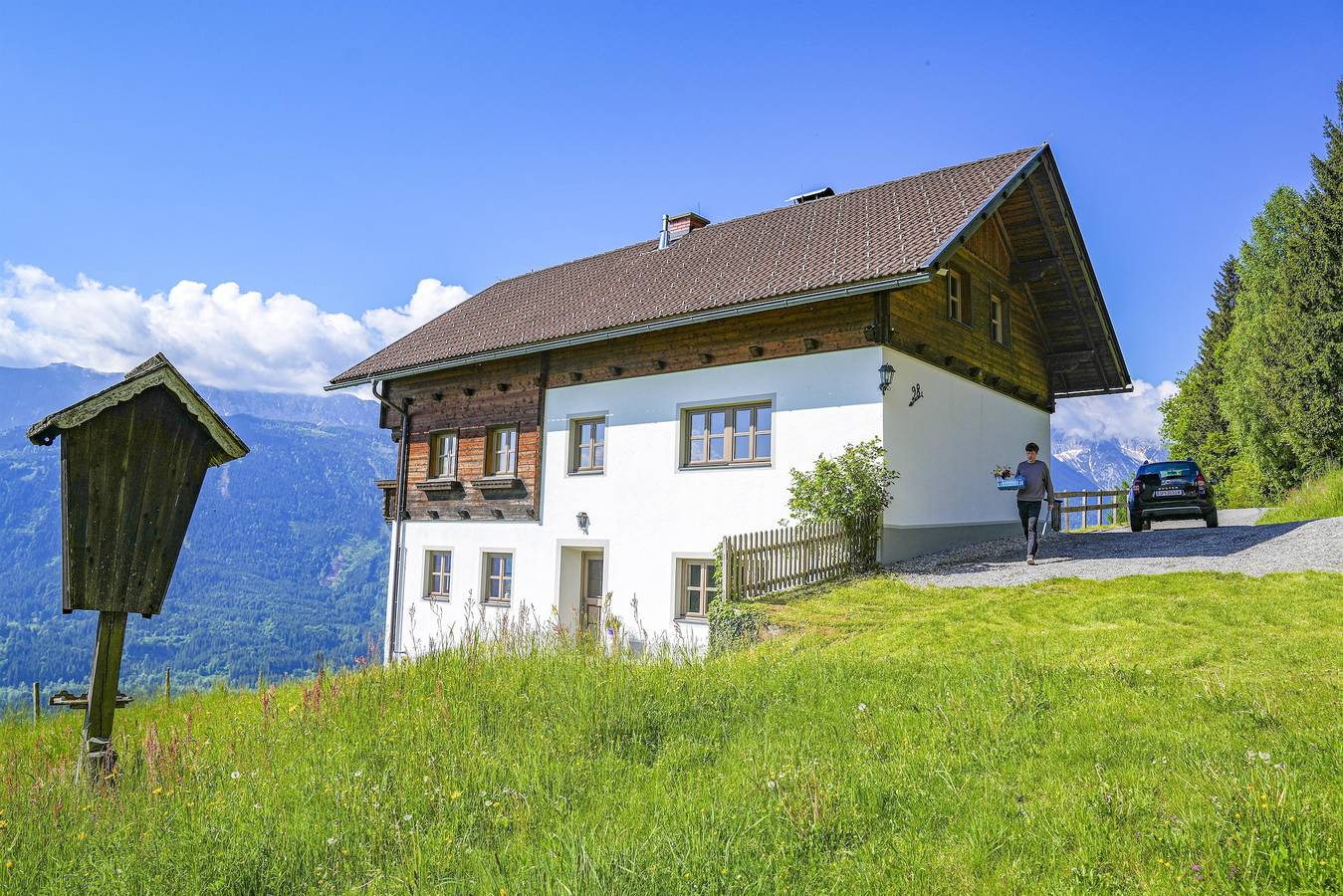 Beim Rauter – Emberger Alm in Kreuzeckgruppe, Berg im Drautal