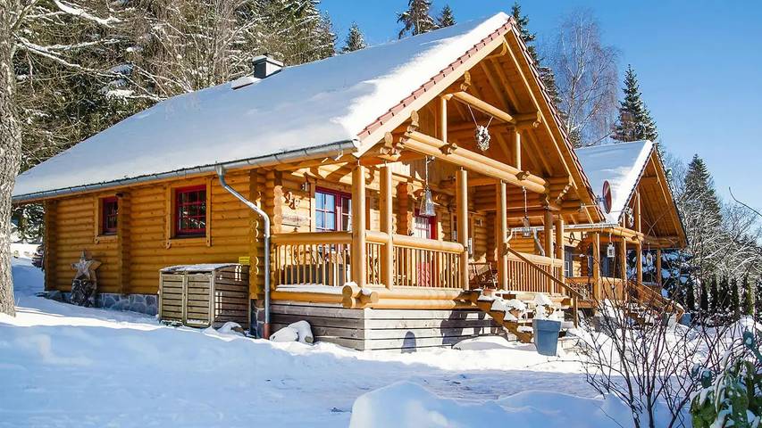Ferienhaus für 4 Personen, mit Sauna und Terrasse sowie Pool und Garten, mit Haustier im Harz