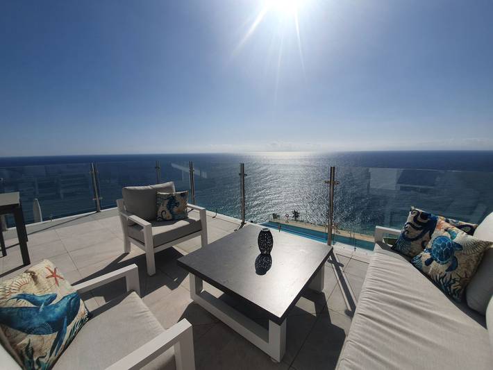 Cabaña para 4 personas, con piscina además de jardín y terraza en Torrox