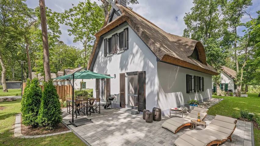 Ferienhaus für 4 Personen, mit Terrasse und Garten sowie Sauna in Zirchow