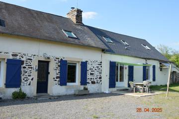 Gîte pour 5 personnes, avec terrasse et jardin à Hudimesnil