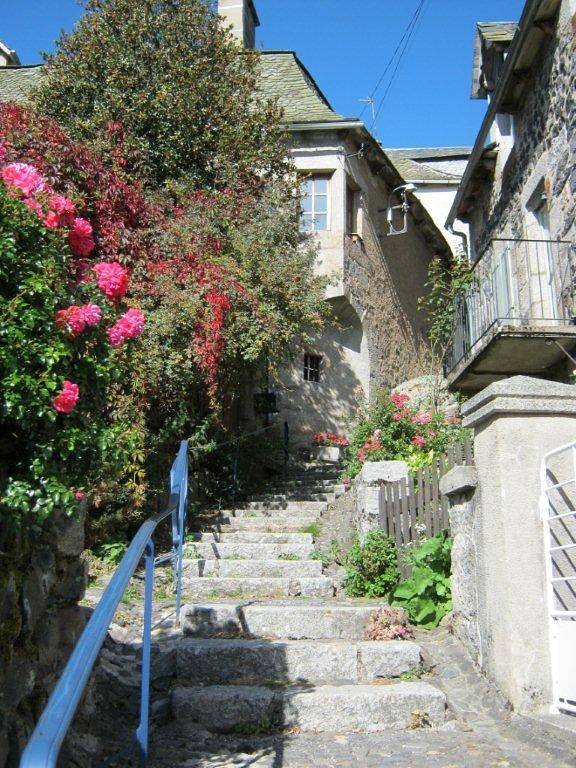 Antigua casa parroquial con jardín en Aubrac in Saint-Urcize, Región de Saint-Flour