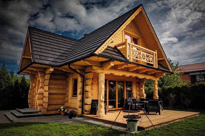 Baita per 7 persone, con giardino e balcone nonché sauna e idromassaggio - 1