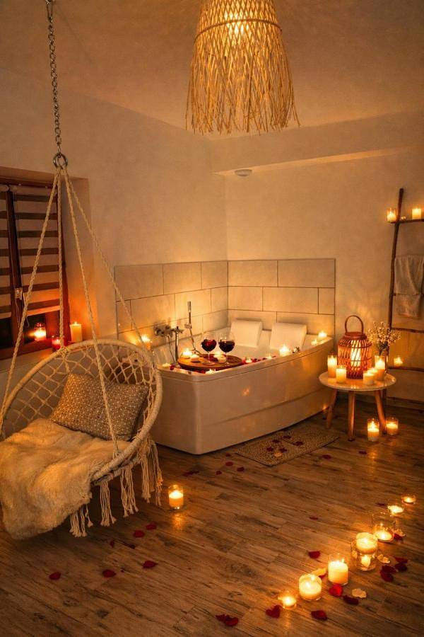 Location de vacances pour 3 personnes, avec jardin ainsi que sauna et jacuzzi dans Lac de Bairon