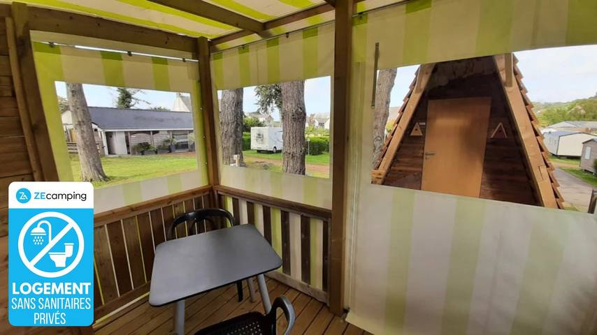 Cabane en bois pour 2 personnes, avec Bassin pour enfant à Perros-Guirec - 2