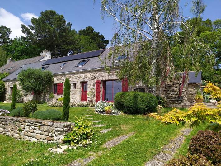 Cottage pour 3 personnes, avec jardin à Saint-Nolff