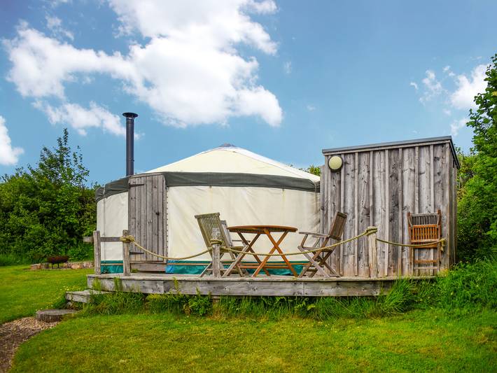 Glamping for 4 people, with garden, with pets in Dorset