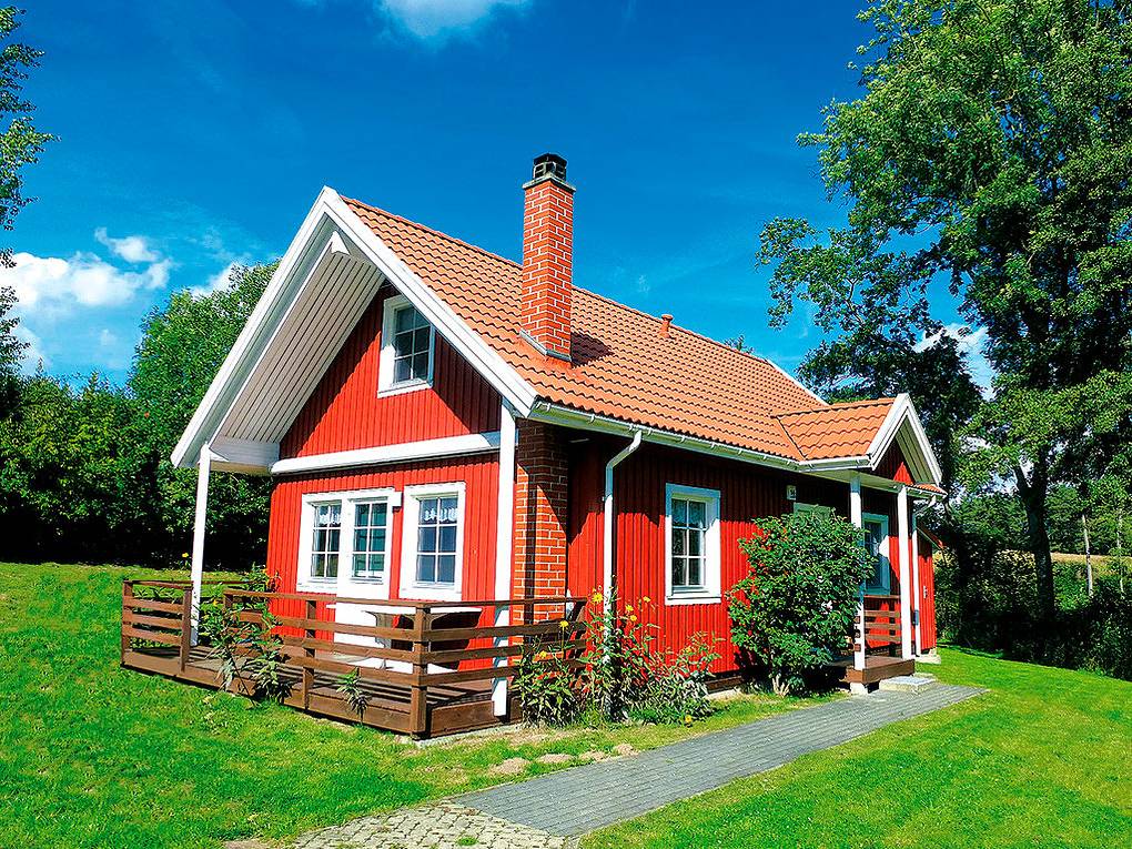 Vakantiehuis voor 6 personen met terras in Krakow am See, Mecklenburgse meren