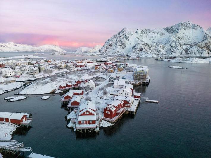 Parc de vacances pour 2 personnes, avec vue ainsi que sauna et terrasse, animaux acceptés dans Henningsvær - 4