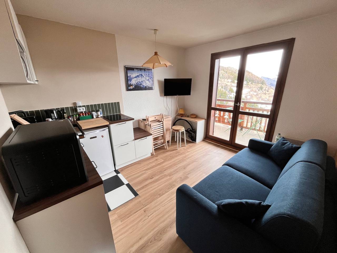 Estudio entero, Estudio «La Meije Vista Montaña» con balcón y vistas a las montañas in Auris, Parque Nacional de los Ecrins