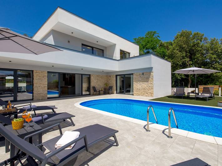 Ferienhaus für 8 Personen, mit Garten und Pool sowie Sauna auf Rab - 2