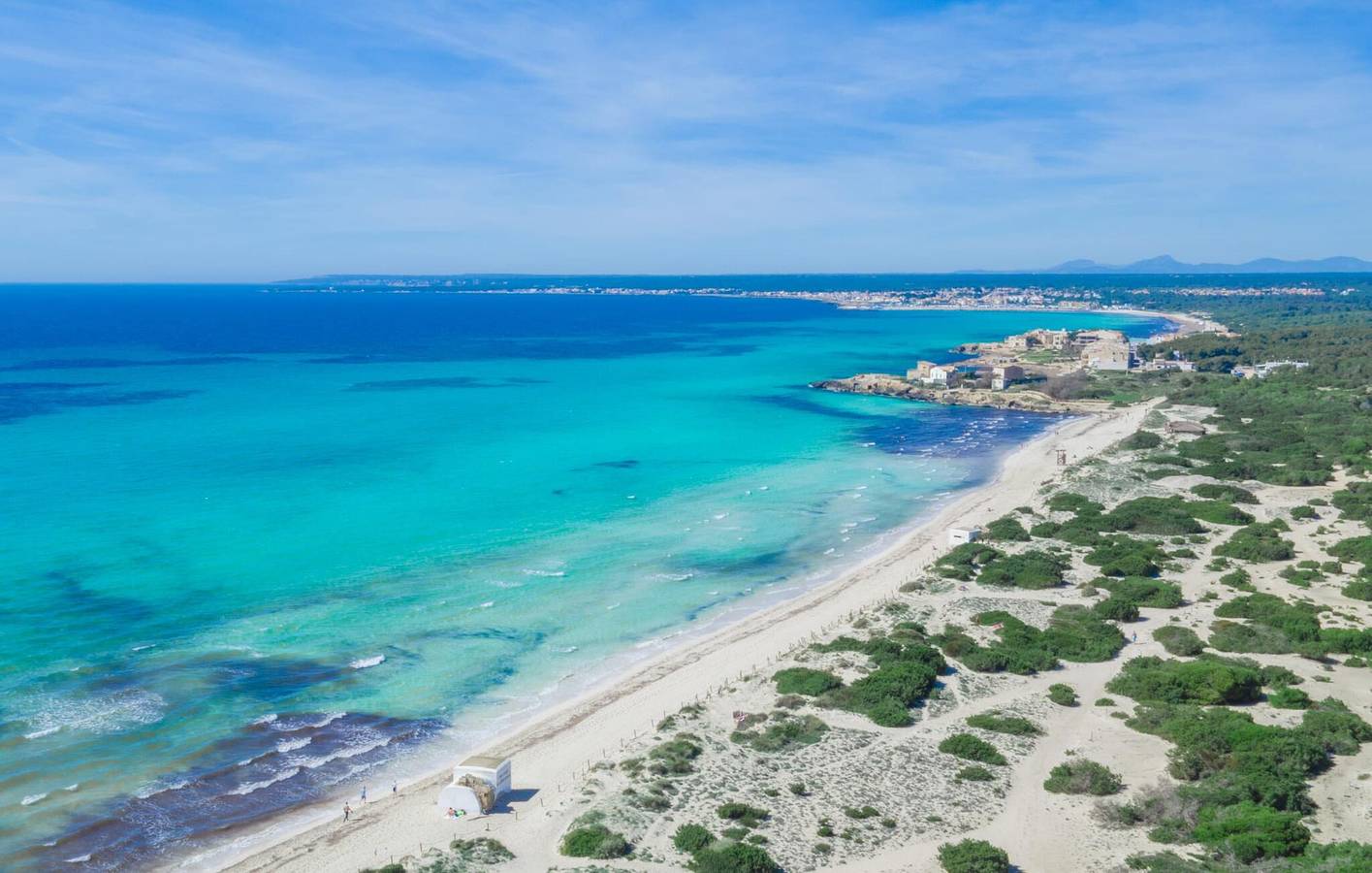 Luxus-Apartment mit Pool, Terrasse und Klimaanlage in der Nähe von Playa Es Pregons in Es Trenc, Campos