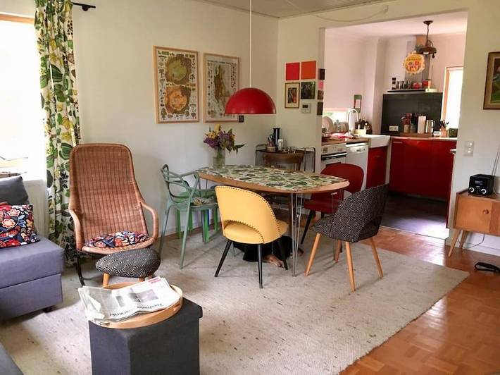 Ferienwohnung für 7 Personen, mit Balkon und Terrasse sowie Garten und Ausblick in Wachenheim