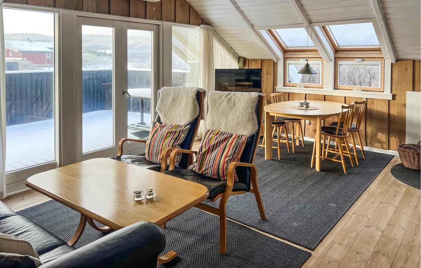 Ferienhaus für 4 Personen mit Terrasse in Bjerregård, Holmsland Klit