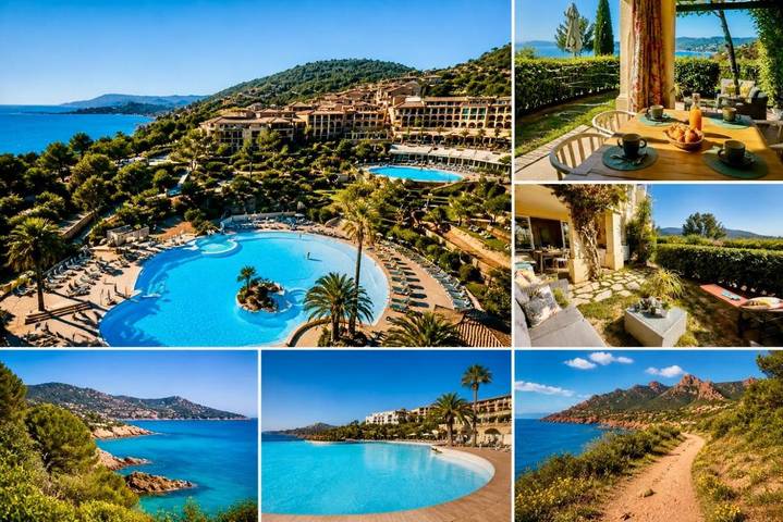 Gîte pour 4 personnes, avec jardin et piscine ainsi que jacuzzi et bassin pour enfant dans Golf De Cap Esterel