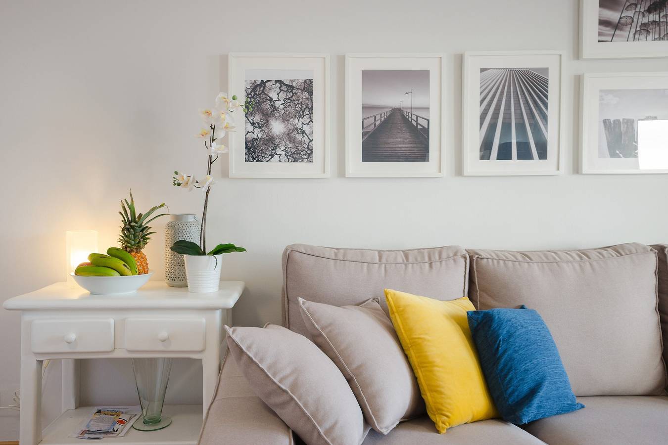 Ganze Wohnung, Ferienwohnung "Nahia" nahe dem Strand mit Wintergarten, Meerblick und Tennisplatz in Playa del Cable, Arrecife