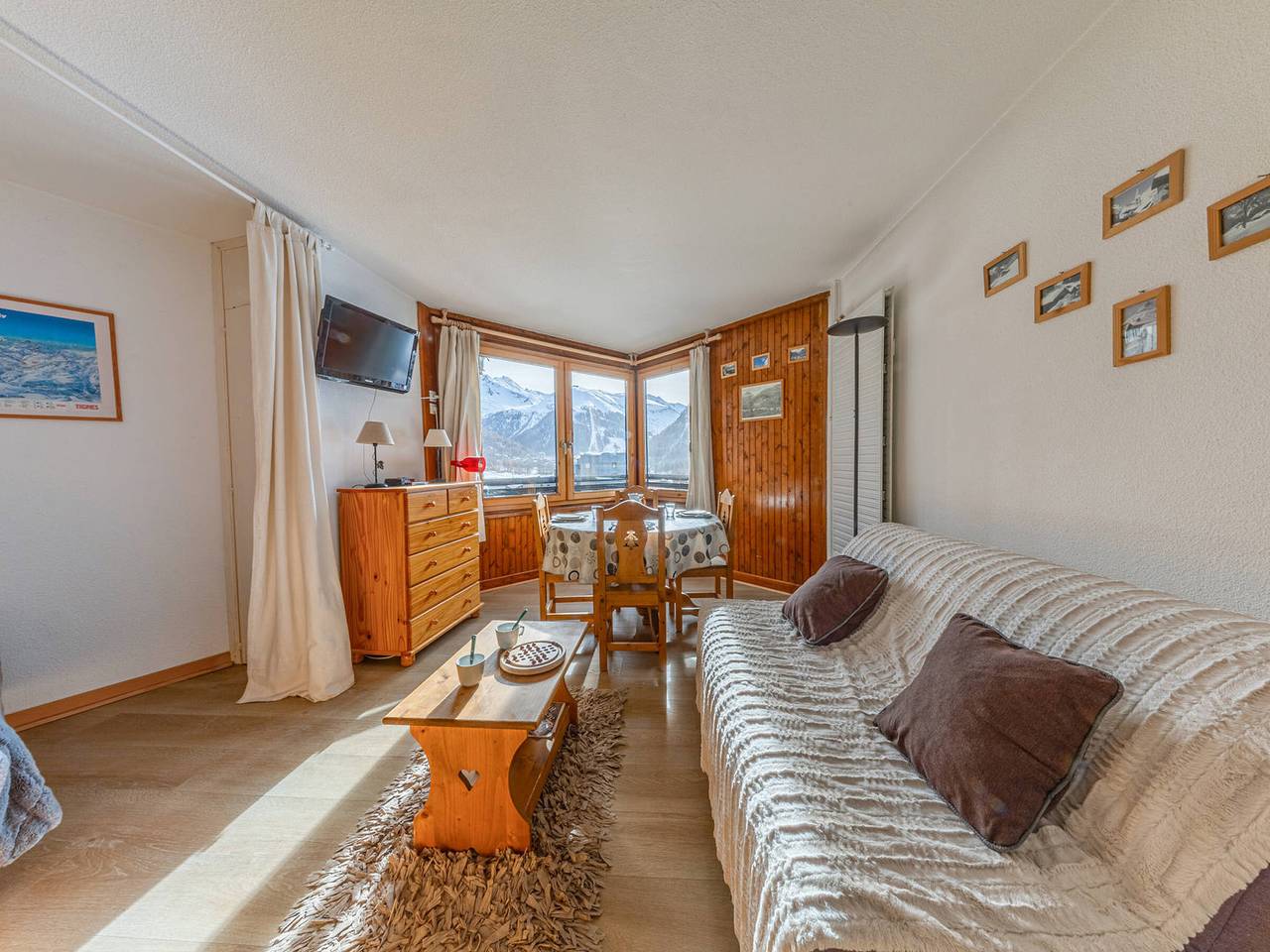 Estudio entero, Estudio al sur a pie de pista en Val-d'Isère, se aceptan mascotas in Val-d'Isère, Parque Nacional de Vanoise