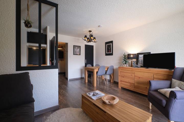 Estudio entero, Estudio «2 Alpes» con vistas a la montaña, terraza privada y balcón in Mont-de-Lans, Les Deux Alpes