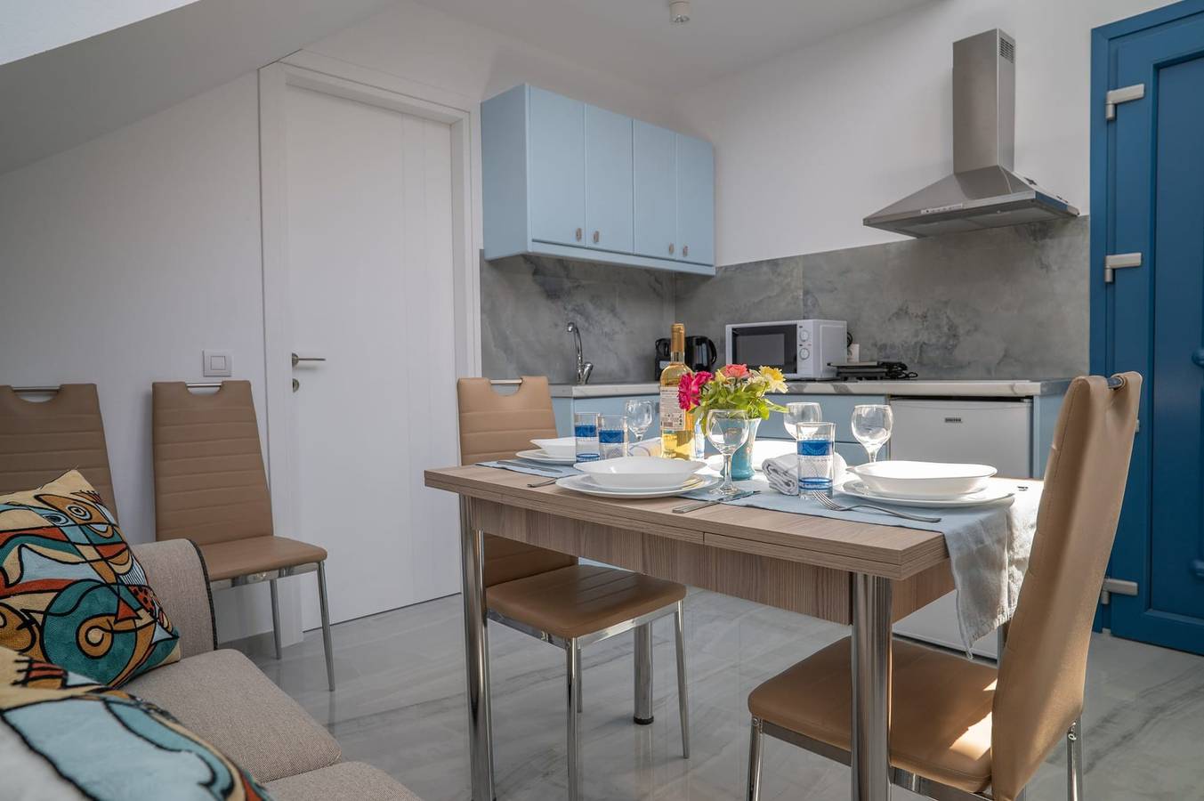 Villa voor 4 personen met terras in Ormos Koumeikon, Samos