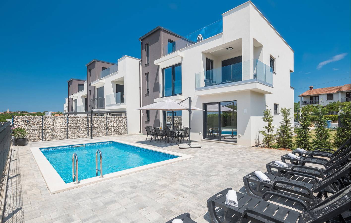 Ferienhaus für 4 Personen mit Pool in Zbandaj, Porec und Umgebung