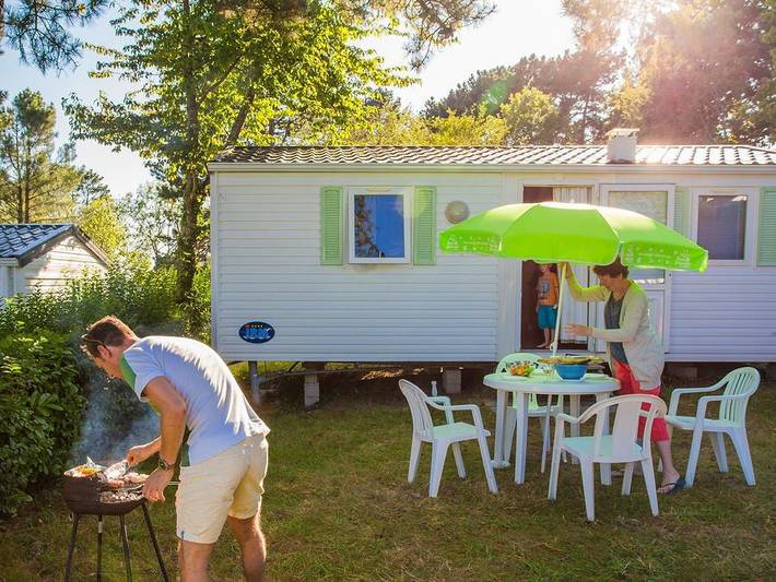 Camping Sites et Paysages - Le Panoramic  - Mobilheim 4 personen - Neuer Irm 29m² (2 Ch) Terrasse in Telgruc-sur-Mer, Iroise
