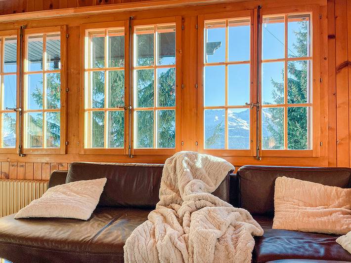 Location de vacances pour 10 personnes, avec vue et sauna ainsi que terrasse et jardin, animaux acceptés dans Les Collons - 3