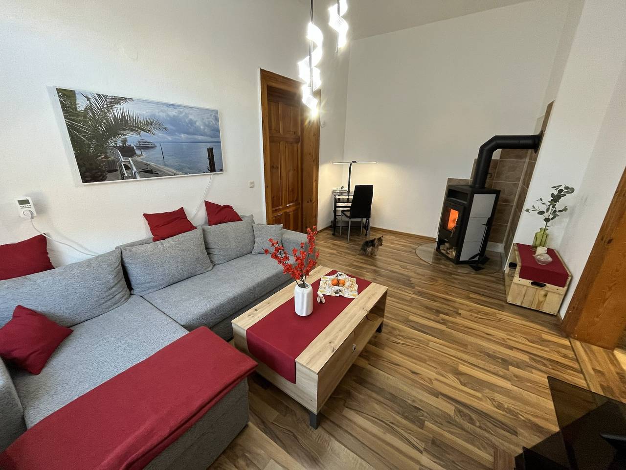 Ganze Wohnung, Apartment 'Haus Silky' mit privatem Pool, Garten und Wallbox in Weida, Region Greiz