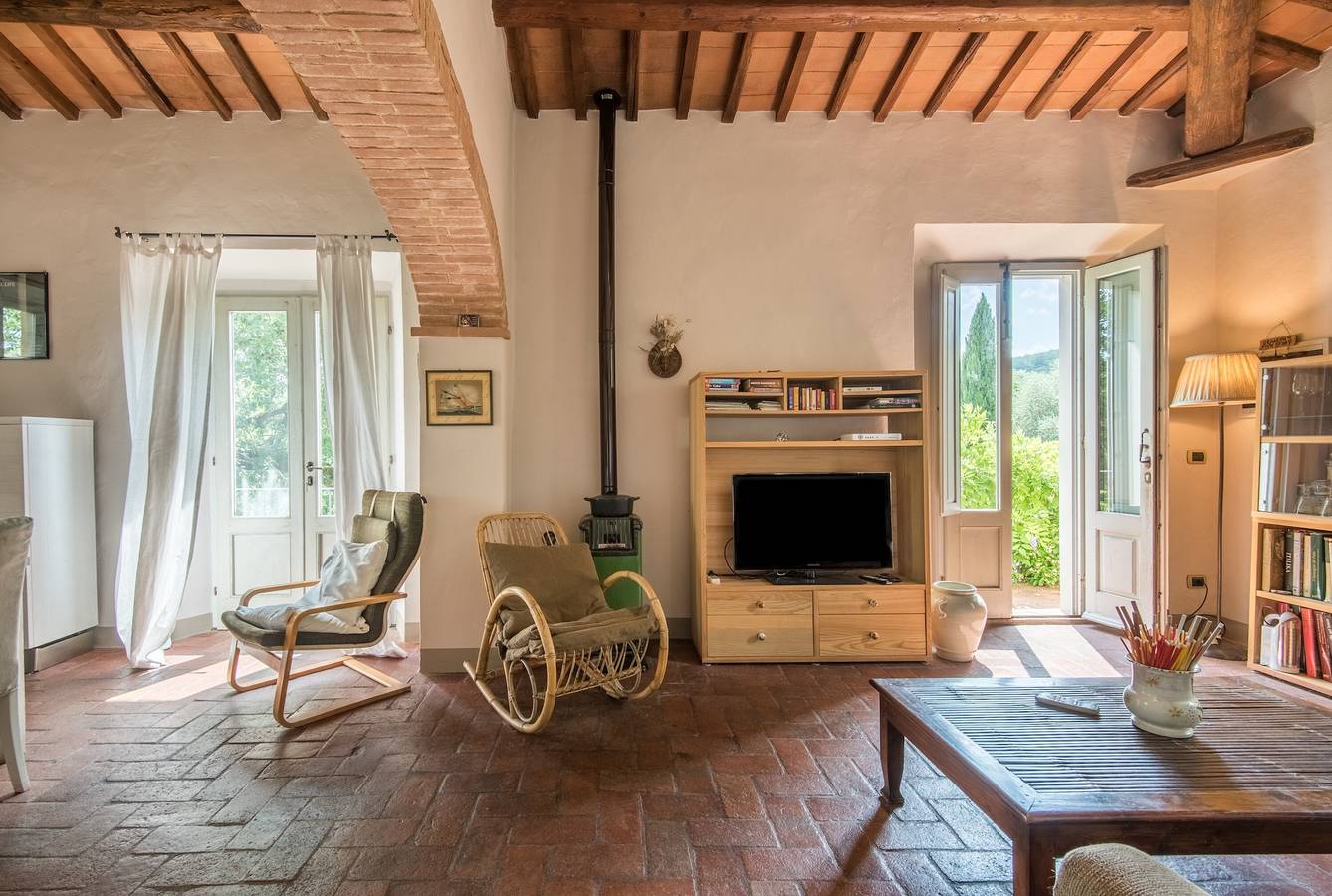 Casa vacanze 'Beretone' con vista sulle montagne, Wi-Fi e aria condizionata in Radda in Chianti, Chianti