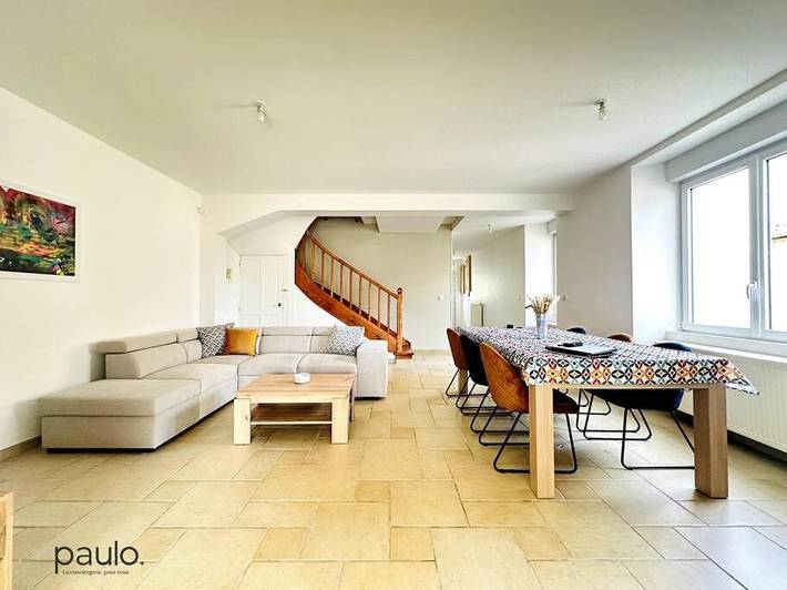 Appartement de vacances pour 8 personnes, avec terrasse et jardin