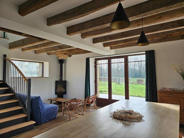 Location de vacances pour 7 personnes, avec terrasse à Bouvron