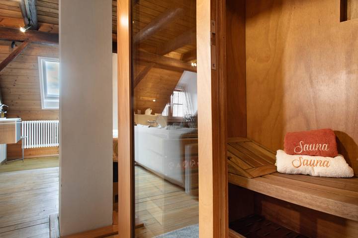 Ferienwohnung für 4 Personen, mit Seeblick und Sauna am Bodensee