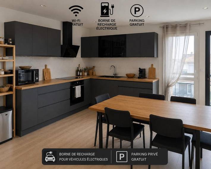 Appartement de vacances pour 6 personnes, avec Balcon et Vue