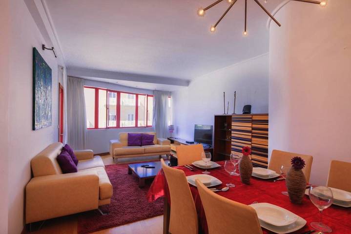 Apartamento de férias para 6 pessoas, com varanda em Praia da Barra