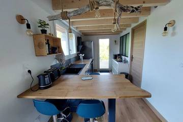 Gîte pour 4 personnes, avec terrasse et jardin, animaux acceptés à Plassac
