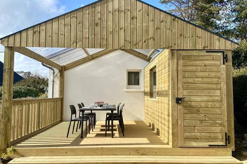 100 m Plage du Portzic Morgat Maison 4 Personnes 2 Chambres Jardin in Crozon, Iroise