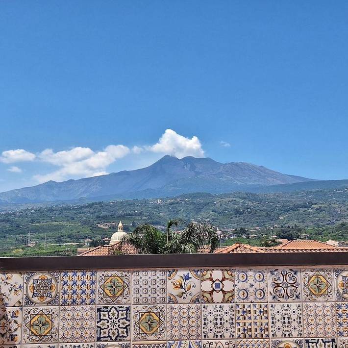 Appartamento per 3 persone, con panorama e terrazza in Mascali