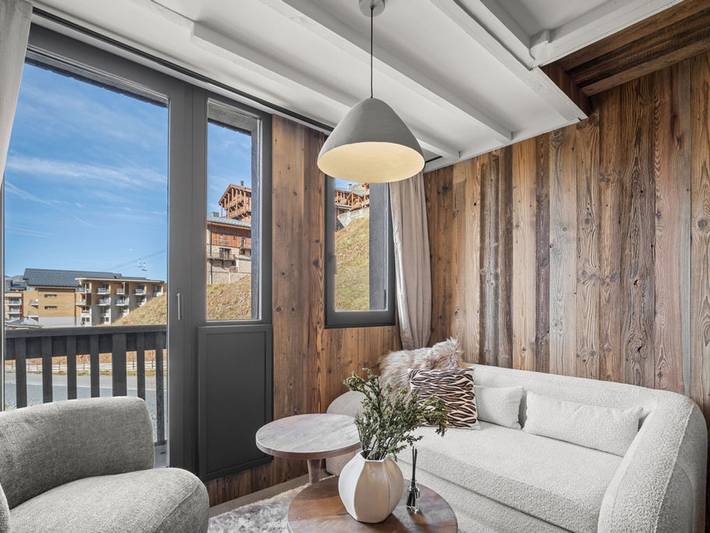 Chalet pour 4 personnes, avec Balcon à Val Thorens