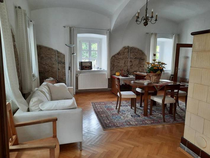 Ferienhaus für 7 Personen, mit Ausblick und Sauna sowie Garten, mit Haustier