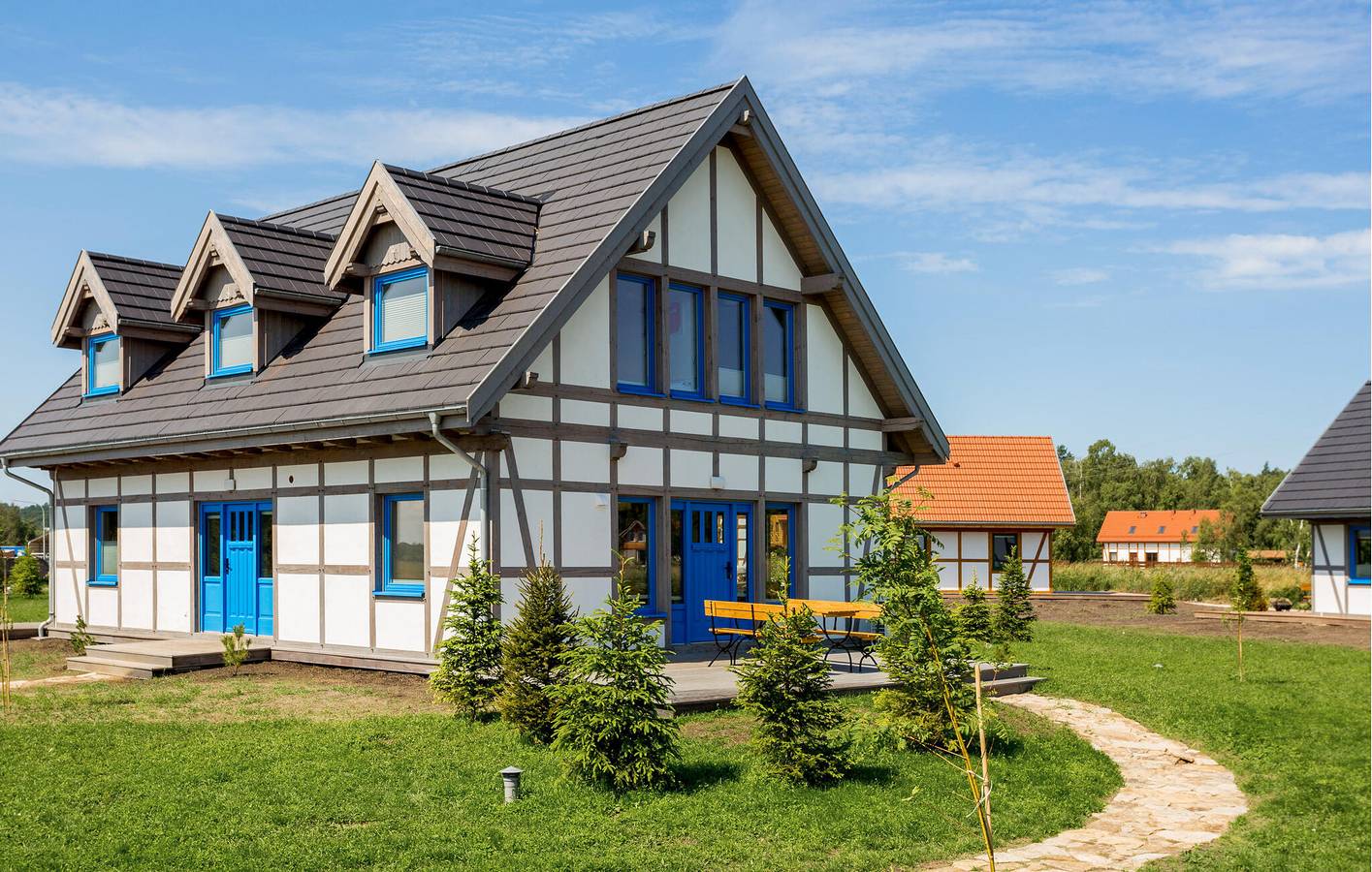 Ferienhaus für 6 Personen mit Terrasse in Rowy, Garder See (Polen)