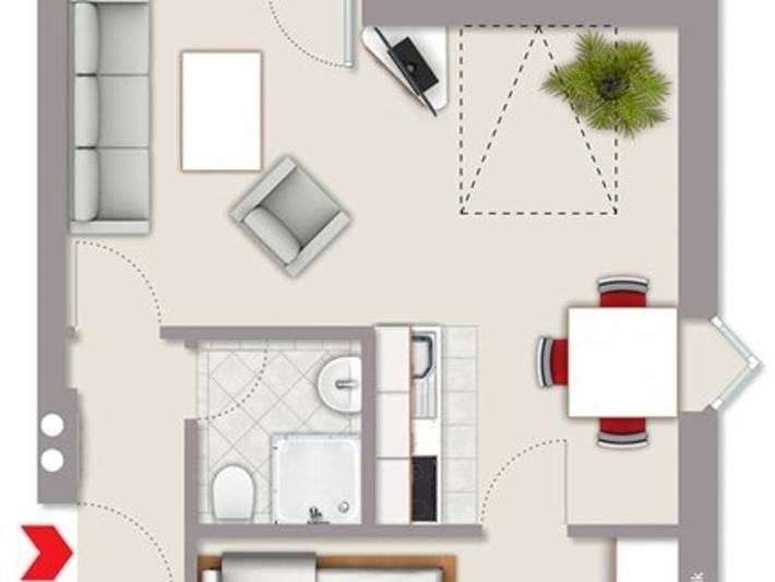 Ferienwohnung für 2 Personen, mit Balkon und Seeblick in Wittdün - 4