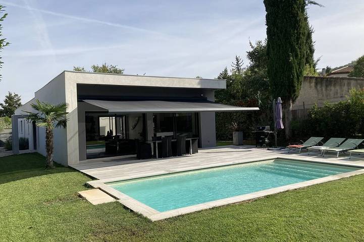 Ferienhaus für 7 Personen, mit Garten