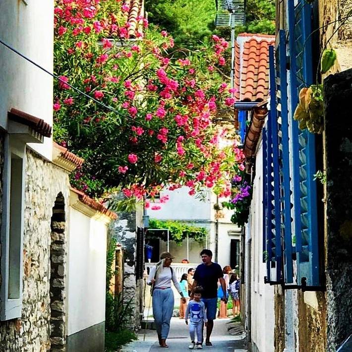 Ferienhaus für 7 Personen, mit Balkon und Terrasse sowie Garten und Ausblick auf Susak
