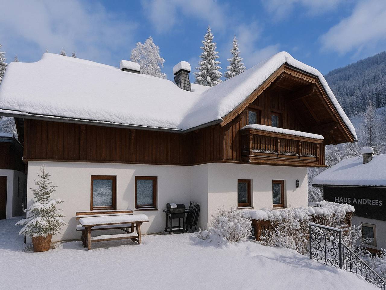 Schönes Ski-in/Ski-out Landhaus mit Sauna in Bad Kleinkirchheim, Nockberge