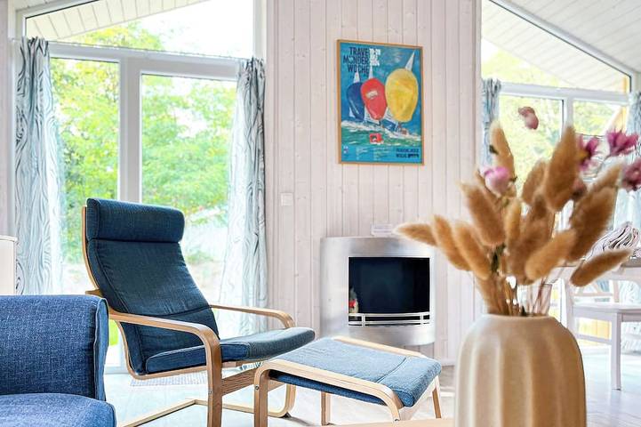 Ferienhaus für 4 Personen, mit Terrasse und Garten sowie Sauna