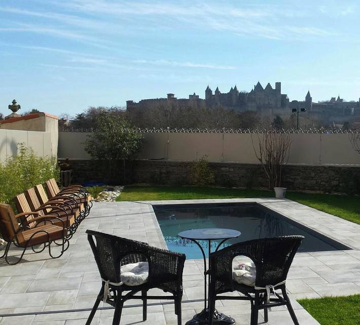 Chambre d’hôte pour 2 personnes, avec jardin et terrasse ainsi que vue et piscine à Carcassonne - 3