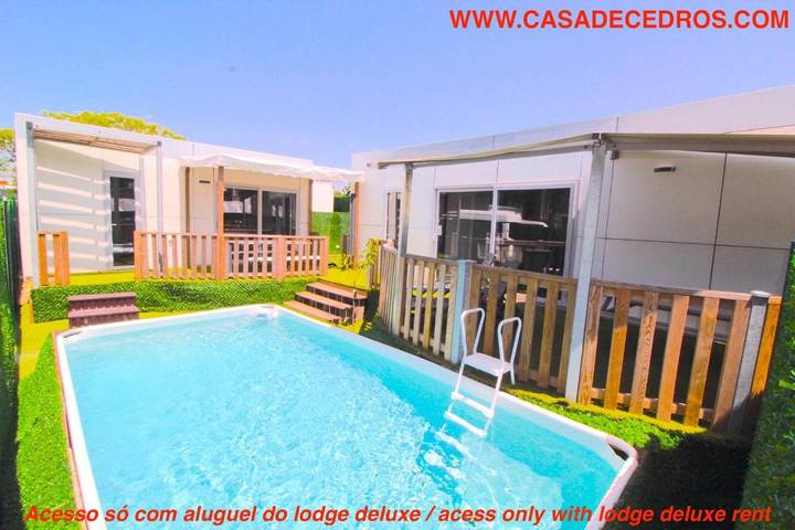 Bungalow para 3 pessoas, com Terraço e Jardim e ainda Piscina em Município de Setúbal