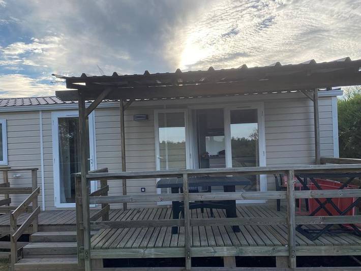 Camping Mas Llinas  - Mobilheim 4 personen - Trigano 33m2 in Le Boulou, Mittelmeerküste (Frankreich)