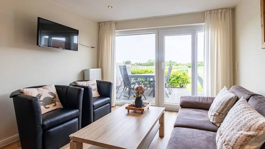 Strandhaus für 6 Personen, mit Terrasse und Garten sowie Sauna, mit Haustier auf Borkum - 3